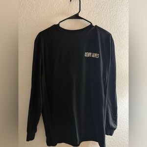 BRAND NEW!! Cody James Black Long Sleeve Logo Tee